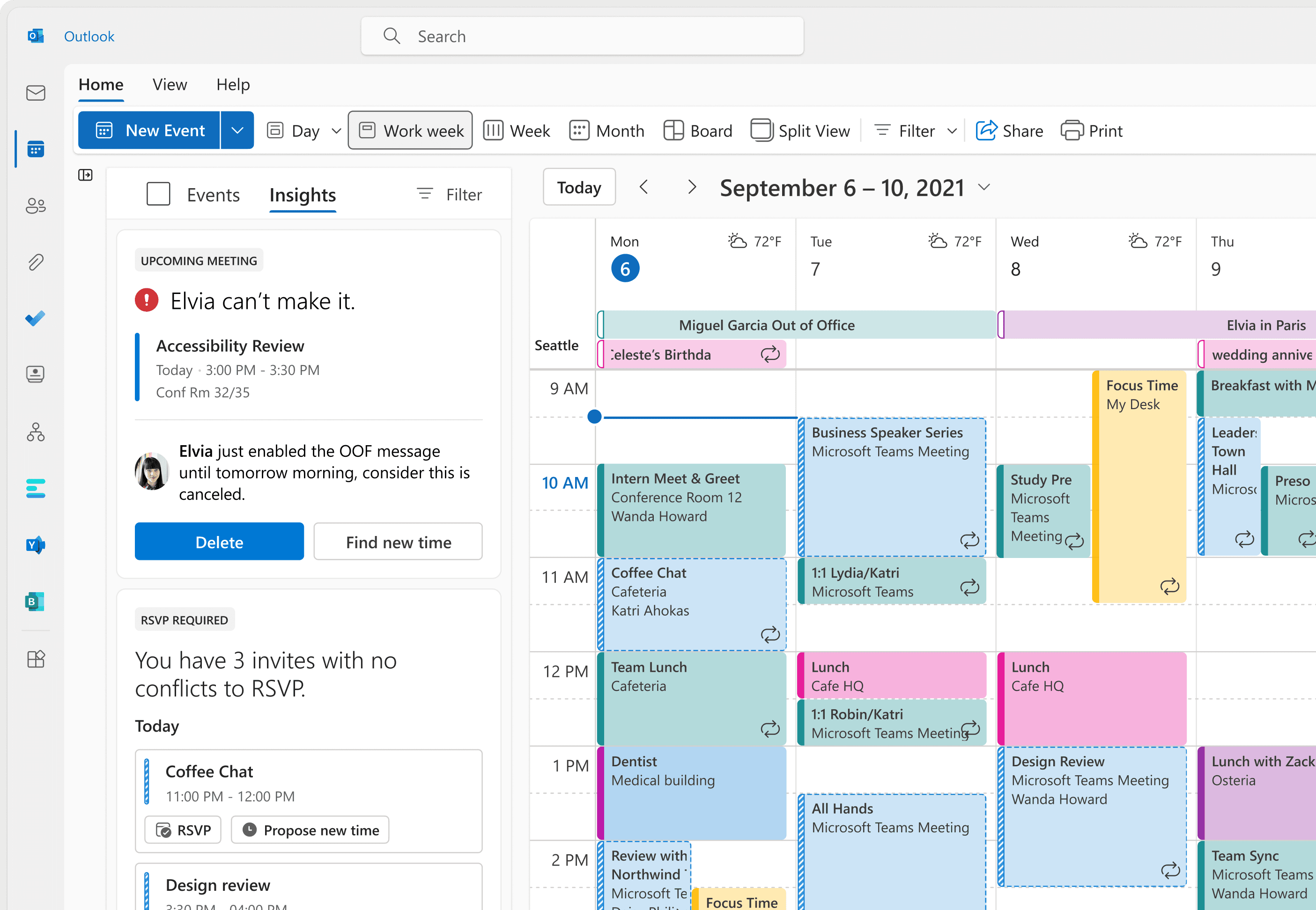 Microsoft 365 Calendar Inbox
