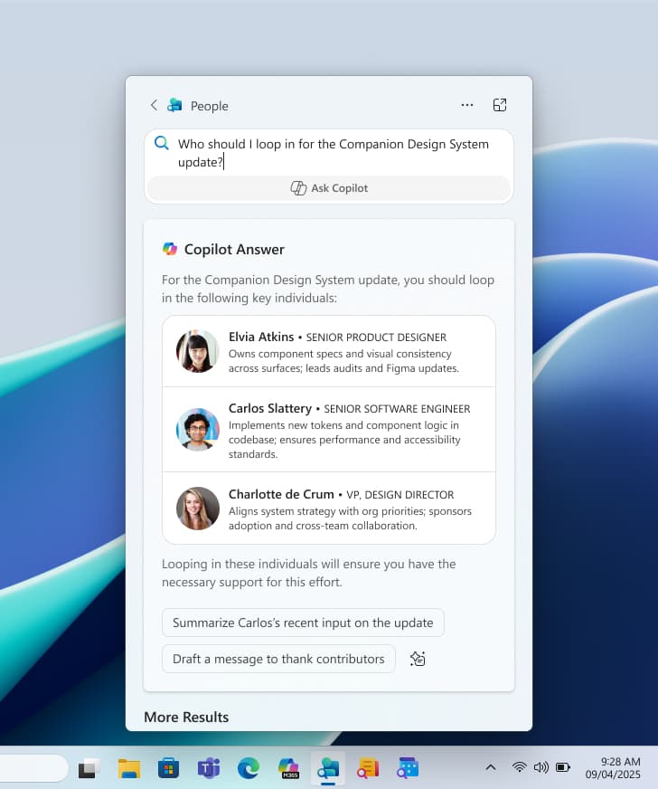 Microsoft 365 People Companion