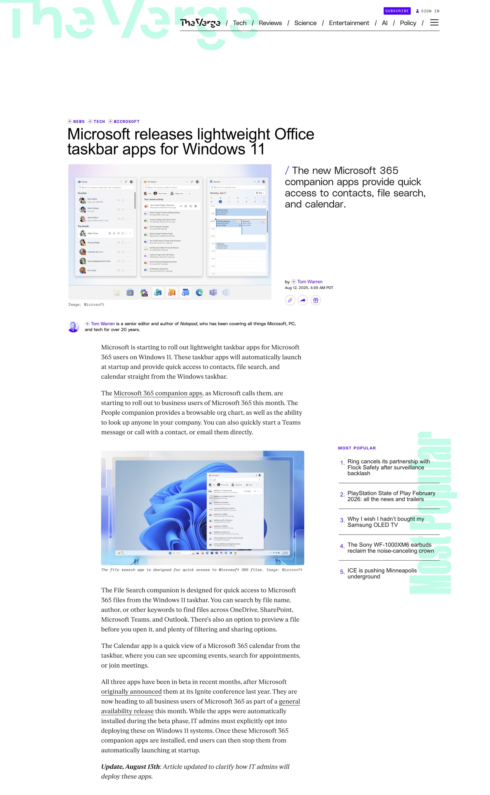 Microsoft 365 People Companion