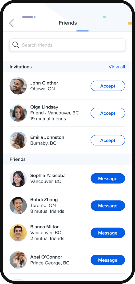 Charitable Impact profile and privacy experience